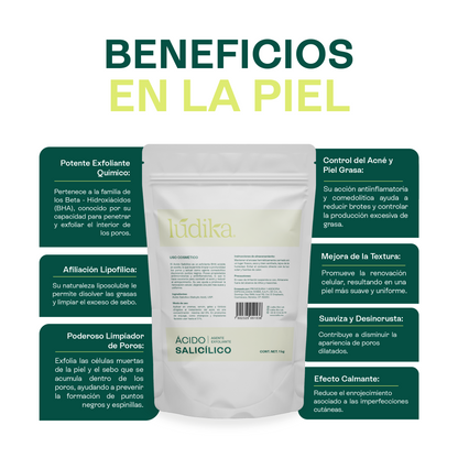 Ácido Salicílico | Liposoluble, Queratolítico y Especialista en Acné