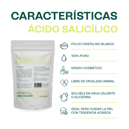 Ácido Salicílico | Liposoluble, Queratolítico y Especialista en Acné