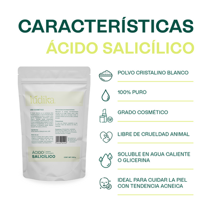 Ácido Salicílico | Liposoluble, Queratolítico y Especialista en Acné