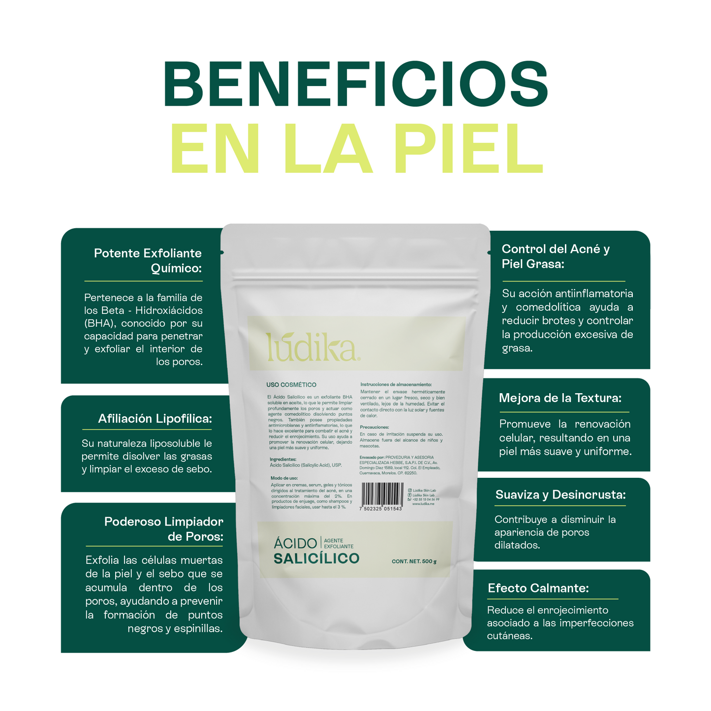 Ácido Salicílico | Liposoluble, Queratolítico y Especialista en Acné
