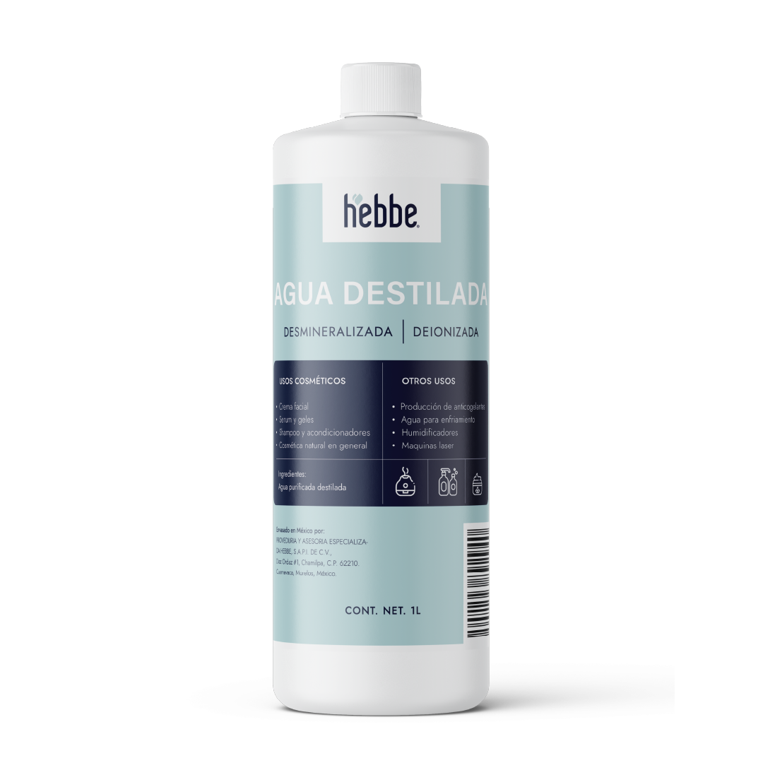 Agua Destilada (Aqua) | Solvente Universal y Base de Pureza | Estabilidad para Fórmulas Cosméticas