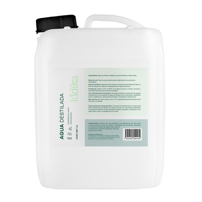 Agua Destilada | Desionizada, Desmineralizada | Solvente Universal | Estabilidad para Fórmulas Cosméticas