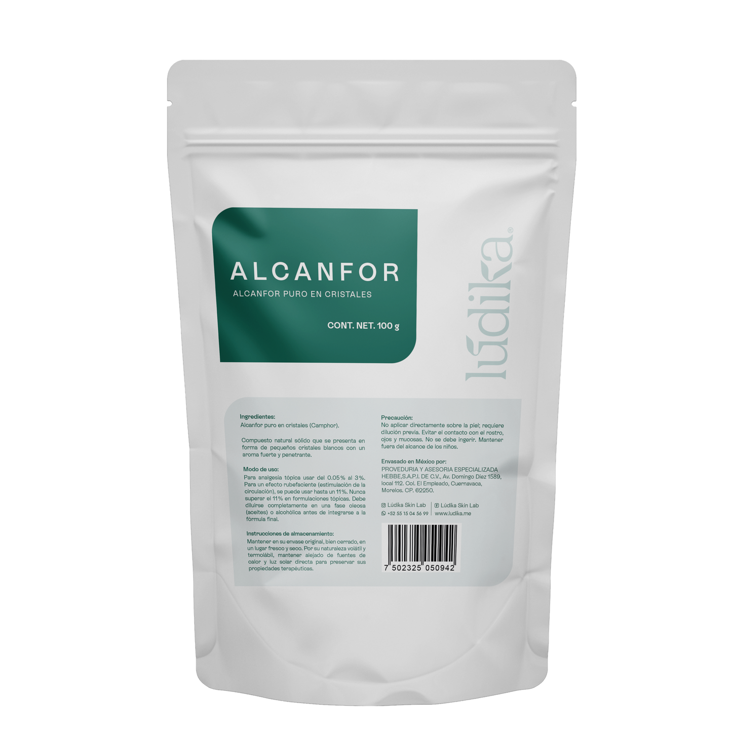 Alcanfor en Cristales | Propiedades Analgésicas, Calmantes y Descongestivas