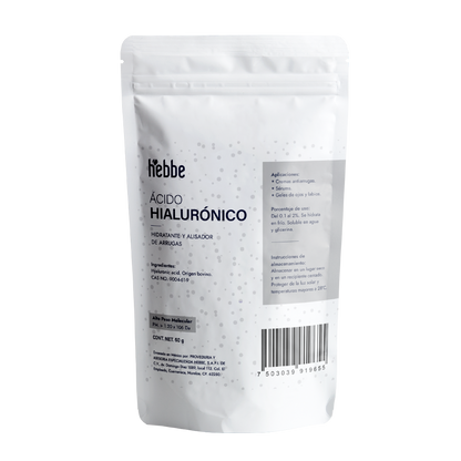 Ácido Hialurónico (Alto Peso Molecular) | Penetración cutánea superficial | Humectante Filmógeno y Relleno Inmediato