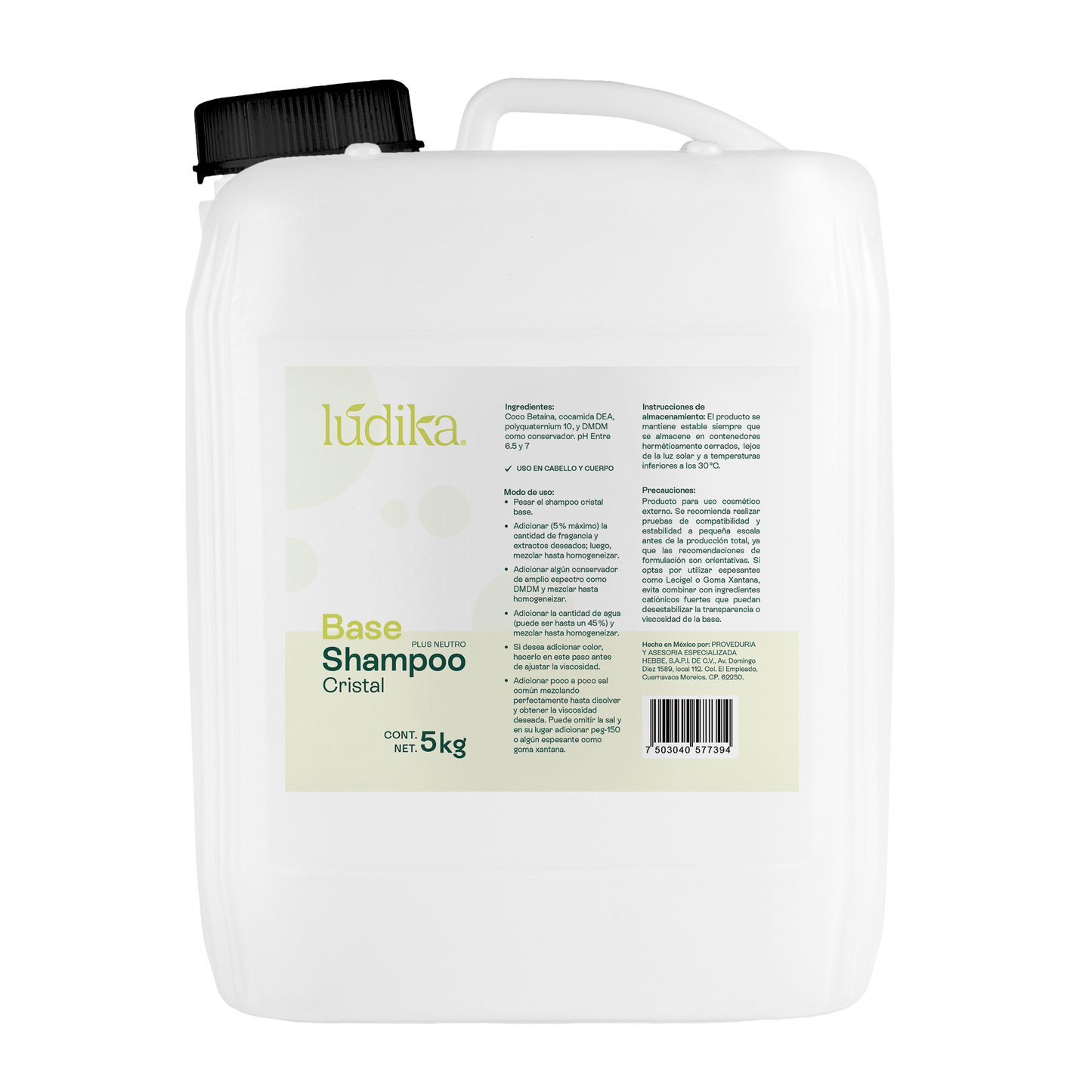 Base Shampoo Cristal  | Capilar y Corporal | Simplificador de Producción, Limpieza Suave y Optimización de Costos