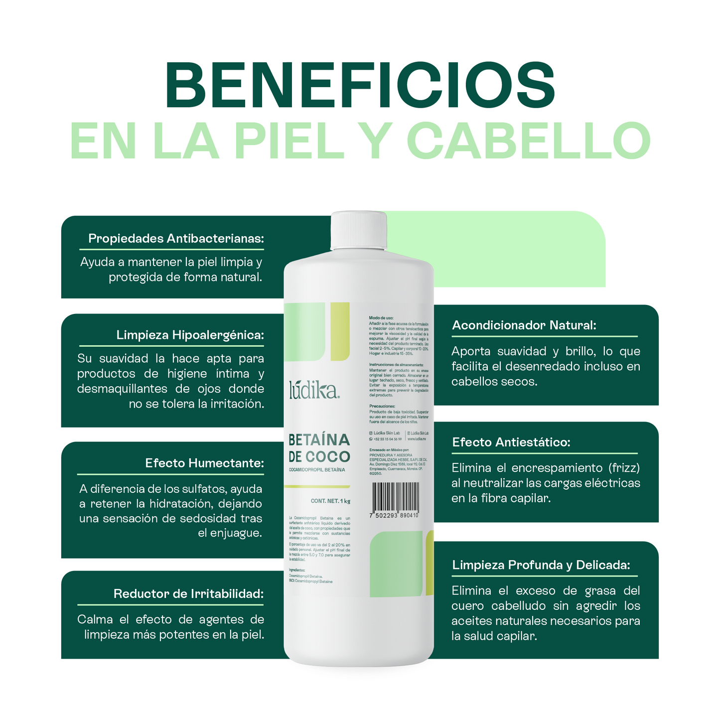 Betaína de Coco | Co-Tensioactivo y Potenciador de Espuma | Suavidad Derivada del Coco