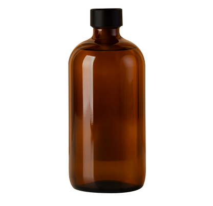 Botella Boston | 8 oz | Envase de Vidrio Ambár | Grado farmacéutico