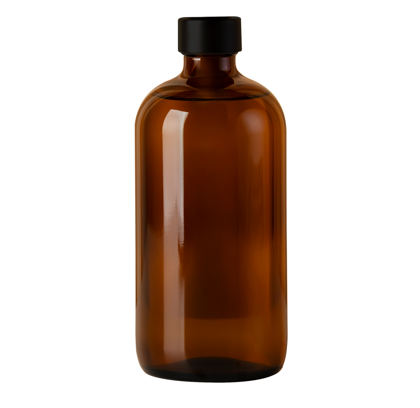 Botella Boston | 16 oz | Envase de Vidrio Ámbar | Grado farmacéutico