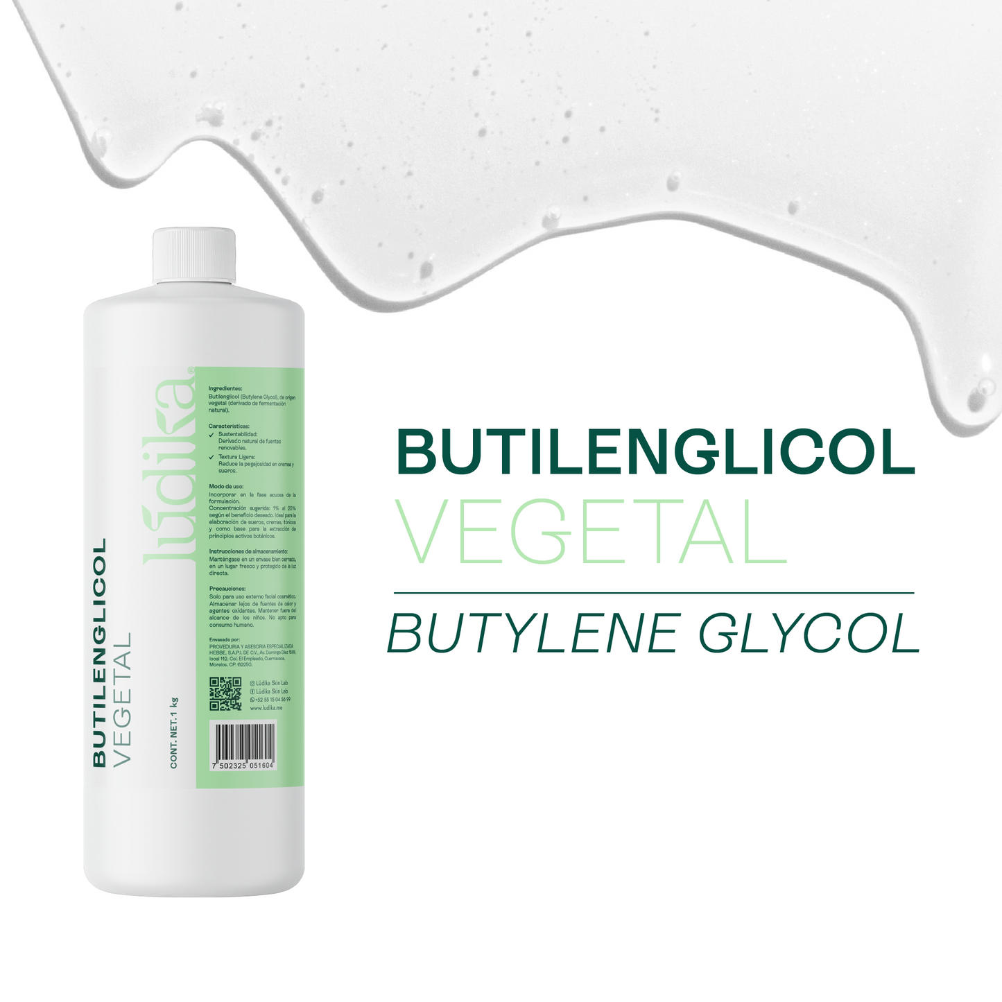 Butilenglicol | Facial, Corporal y Capilar |Humectante, Regulador de viscosidad, Emoliente