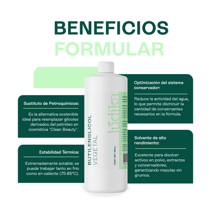 Butilenglicol | Facial, Corporal y Capilar |Humectante, Regulador de viscosidad, Emoliente