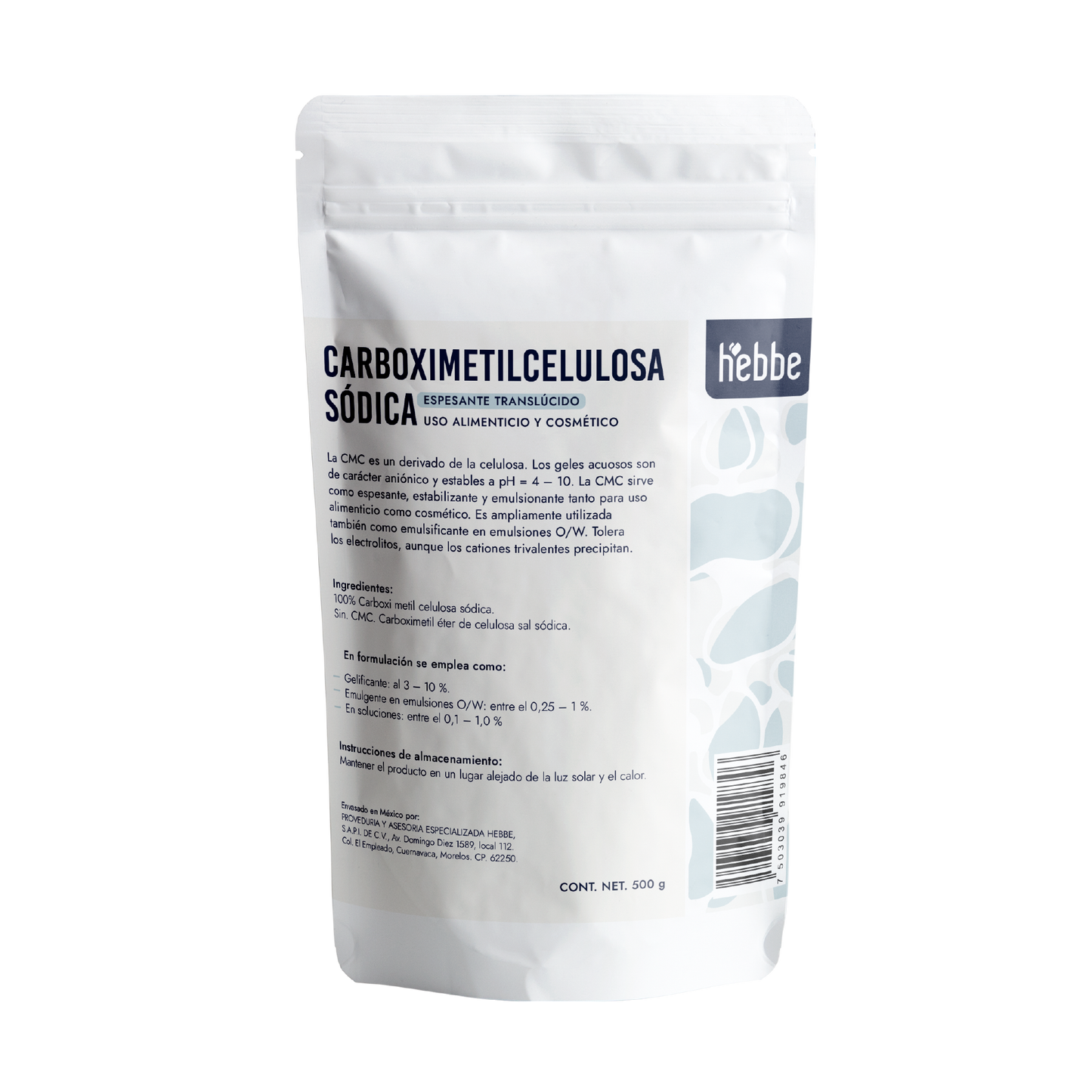 Carboximetilcelulosa Sódica | Facial y Capilar | Espesante Versátil y Estabilizador de Origen Natural