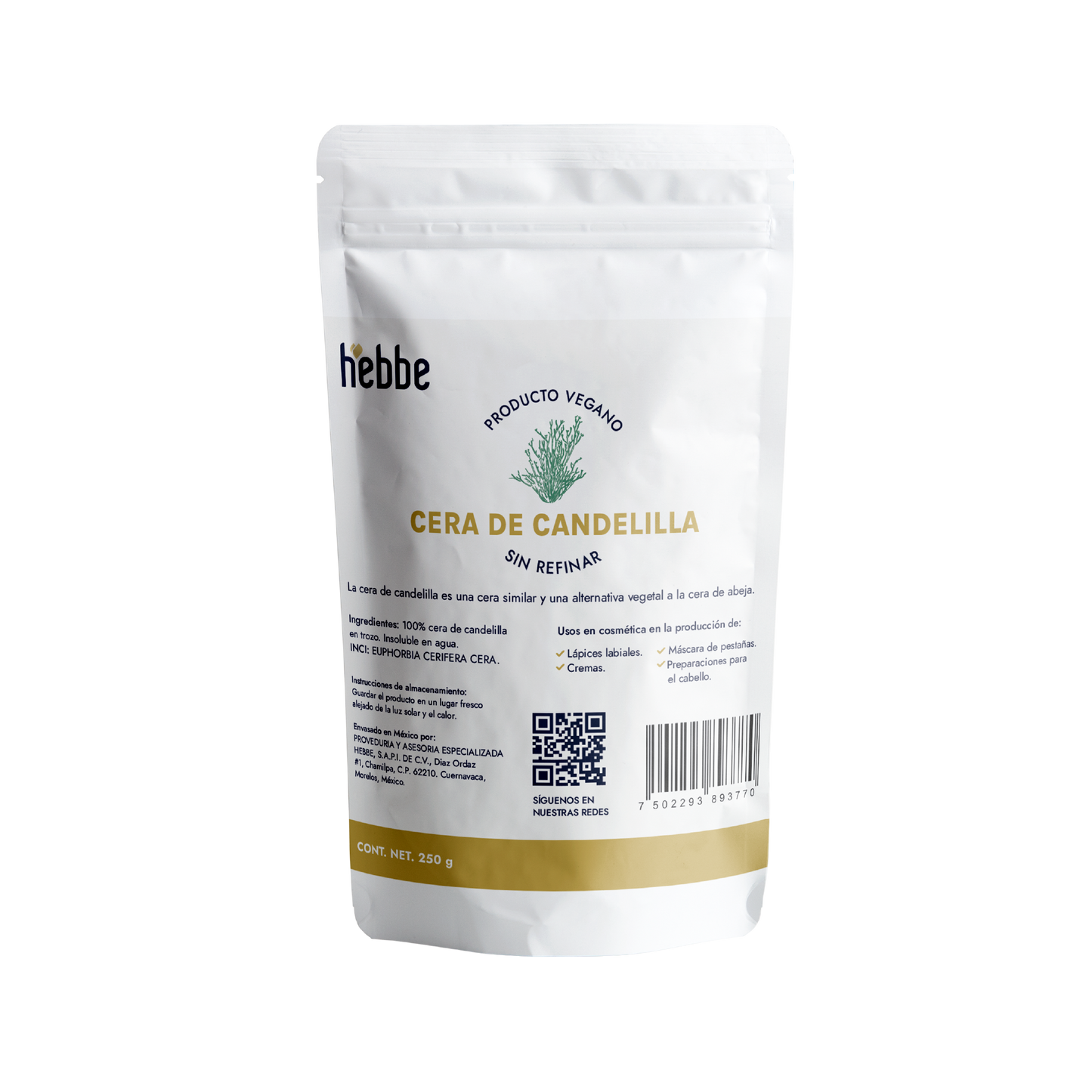 Cera de Candelilla | Endurecedora y Estabilizadora | Agente Estructural, Aglutinante y Aportador de Brillo