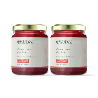 Cera Española Frutos Rojos | Depilación Suave y Precisa | Ideal para Piel Sensible y Zonas Delicadas