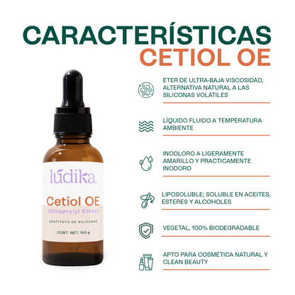 Cetiol OE | Dicaprylyl Ether | Sustituto de Siliconas, Toque seco y Frescura inmediata