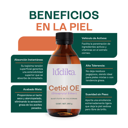 Cetiol OE | Dicaprylyl Ether | Sustituto de Siliconas, Toque seco y Frescura inmediata