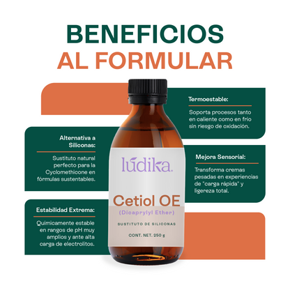 Cetiol OE | Dicaprylyl Ether | Sustituto de Siliconas, Toque seco y Frescura inmediata