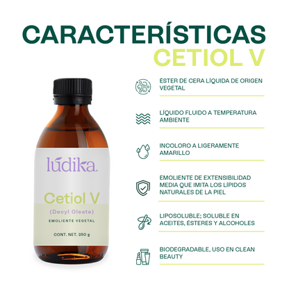 Cetiol V | Éster de origen vegetal | Versatilidad y Afinidad Lipídica para la fase Oleosa