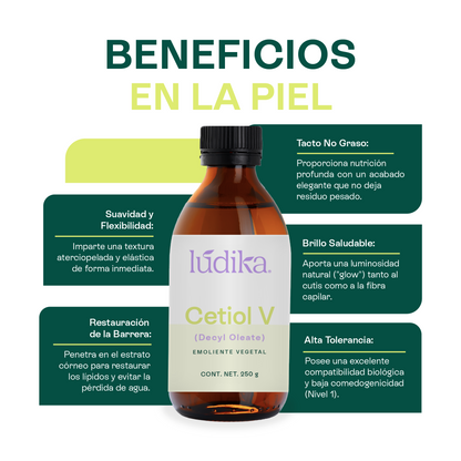 Cetiol V | Éster de origen vegetal | Versatilidad y Afinidad Lipídica para la fase Oleosa