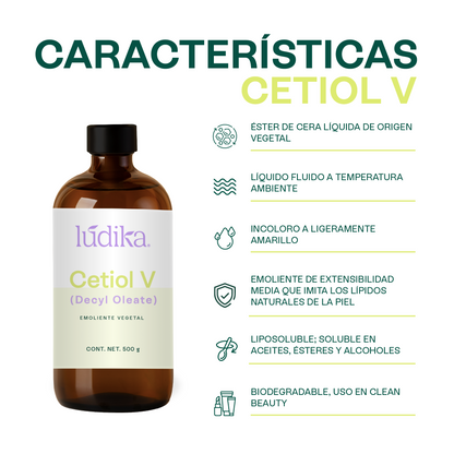 Cetiol V | Éster de origen vegetal | Versatilidad y Afinidad Lipídica para la fase Oleosa