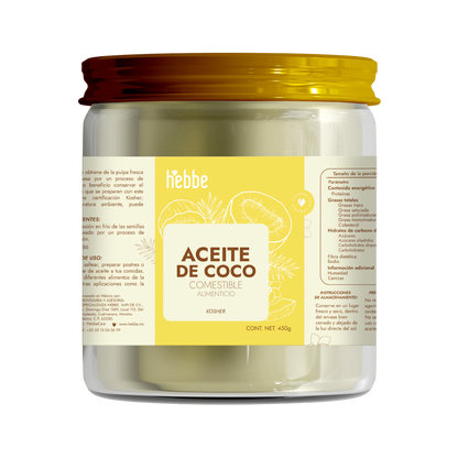 Aceite de Coco Comestible | El Tesoro Tropical 100% Puro para Tu Cocina y Tu Piel