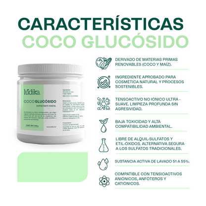 Coco Glucósido |  Tensioactivo 100% Natural | Limpieza Ultra-Suave y Espuma Cremosa