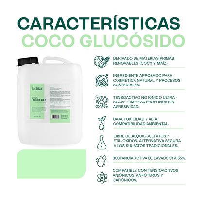 Coco Glucósido |  Tensioactivo 100% Natural | Limpieza Ultra-Suave y Espuma Cremosa