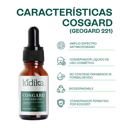 Cosgard Geogard 221 | Conservador de Amplio Espectro aprobado para uso en cosmética natural