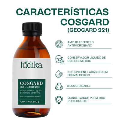 Cosgard Geogard 221 | Conservador de Amplio Espectro aprobado para uso en cosmética natural