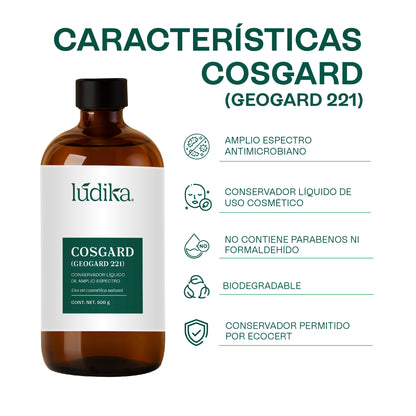 Cosgard Geogard 221 | Conservador de Amplio Espectro aprobado para uso en cosmética natural
