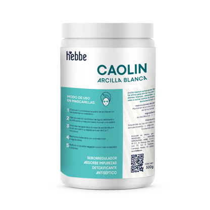 Arcilla Blanca (Caolín) | Facial y Corporal | Purificante Suave y Matificante