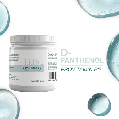 D – Pantenol (Pro-Vitamina B5) | Facial, Corporal, Capilar | Hidratante, Calmante y Cicatrizante