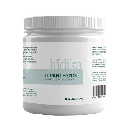 D – Pantenol (Pro-Vitamina B5) | Facial, Corporal, Capilar | Hidratante, Calmante y Cicatrizante