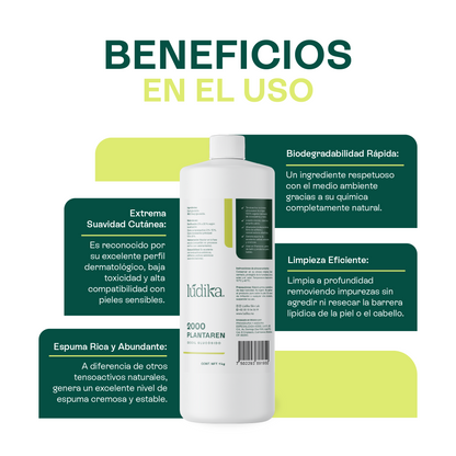 Decil Glucósido (Plantaren 2000) | Tensioactivo de Cosmética Pediátrica | Limpieza Ultra-Delicada y Biodegradable