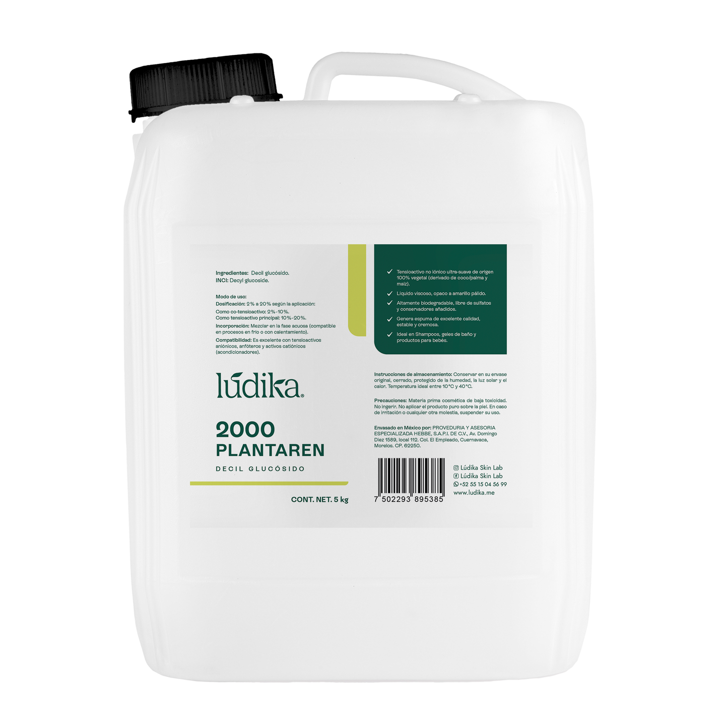 Decil Glucósido (Plantaren 2000) | Tensioactivo de Cosmética Pediátrica | Limpieza Ultra-Delicada y Biodegradable