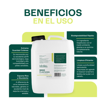 Decil Glucósido (Plantaren 2000) | Tensioactivo de Cosmética Pediátrica | Limpieza Ultra-Delicada y Biodegradable