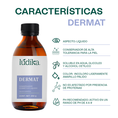 Dermat | Conservador Líquido de Amplio Espectro y Baja Sensibilización para Cosméticos