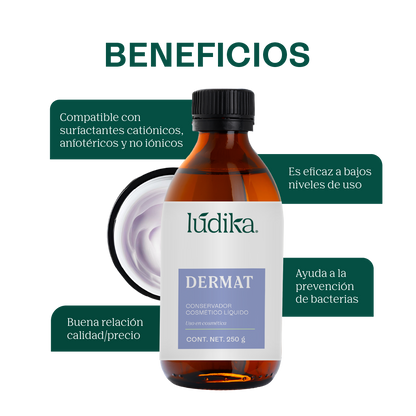 Dermat | Conservador Líquido de Amplio Espectro y Baja Sensibilización para Cosméticos