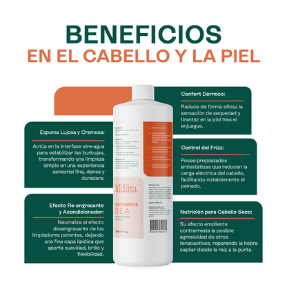 Dietanolamida (Cocamide DEA) | Potenciador de Espuma, Espesante y Acondicionador para Cosméticos