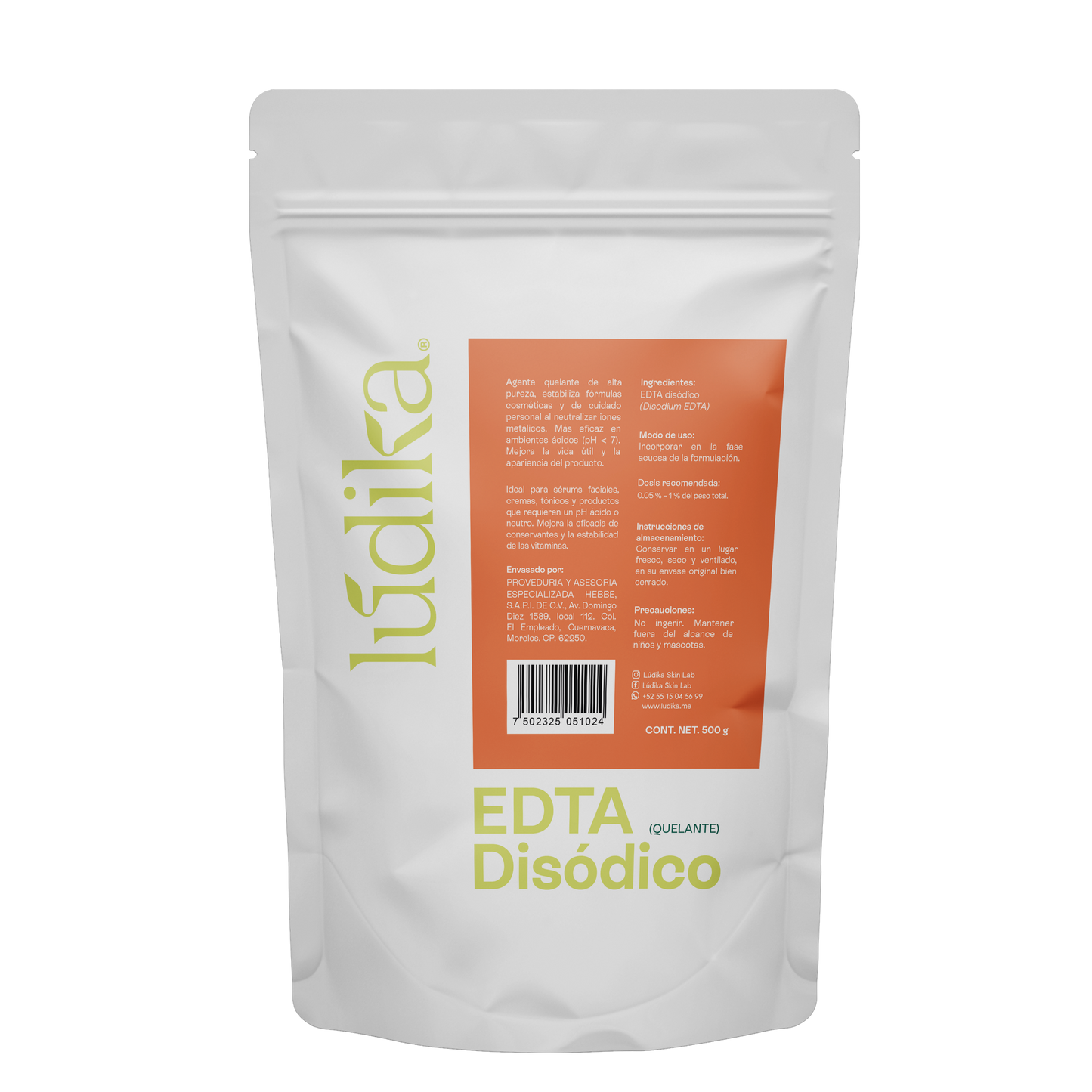 EDTA Disódico | Uso Serum, Tónicos Brumas | El Guardián de tus Fórmulas con pH Neutro y Ácido