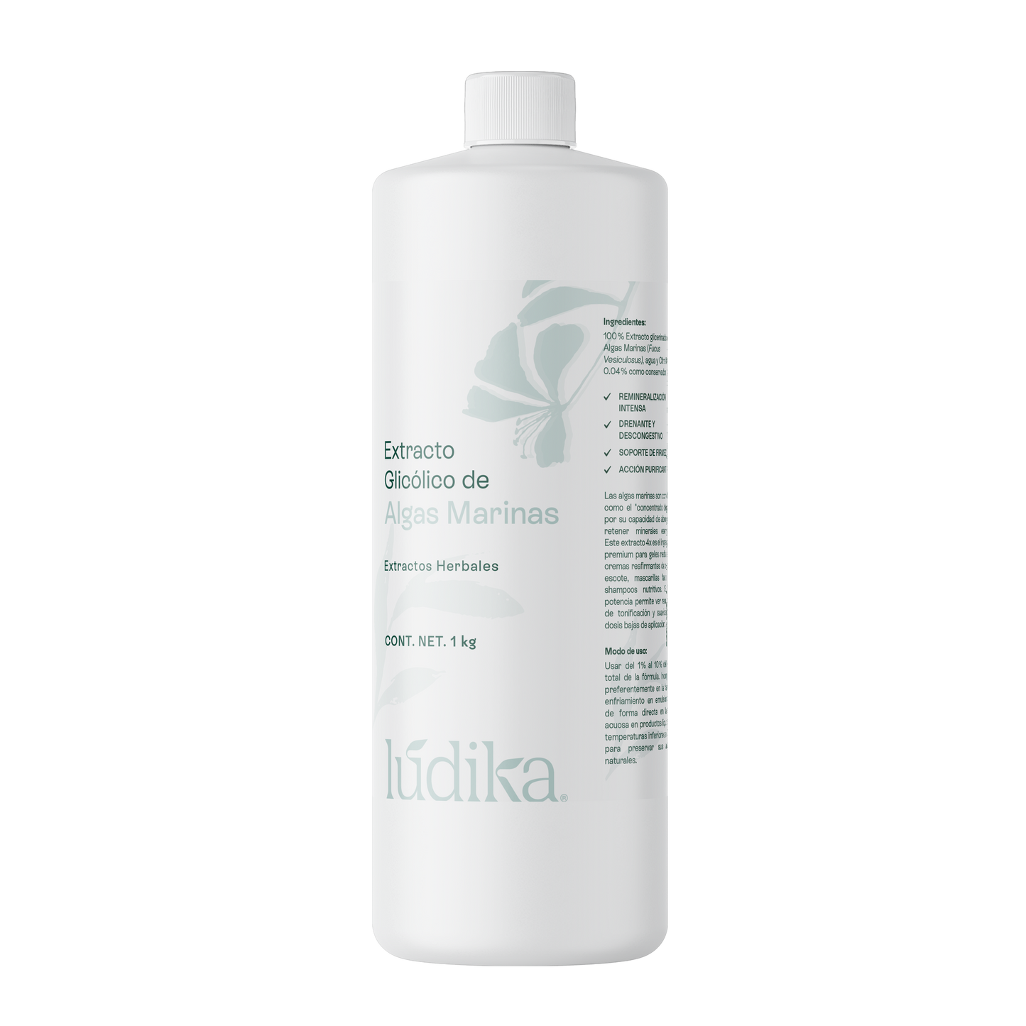 Extracto Glicólico de Algas Marinas | Facial, Corporal y Capilar | Activo Hidratante, Remineralizante y Tonificante