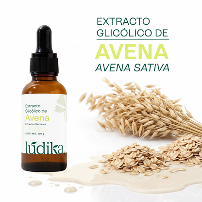 Extracto Glicólico de Avena | Facial, Corporal y Capilar | Activo Calmante, Anti-Irritante y Protector de la Barrera Cutánea