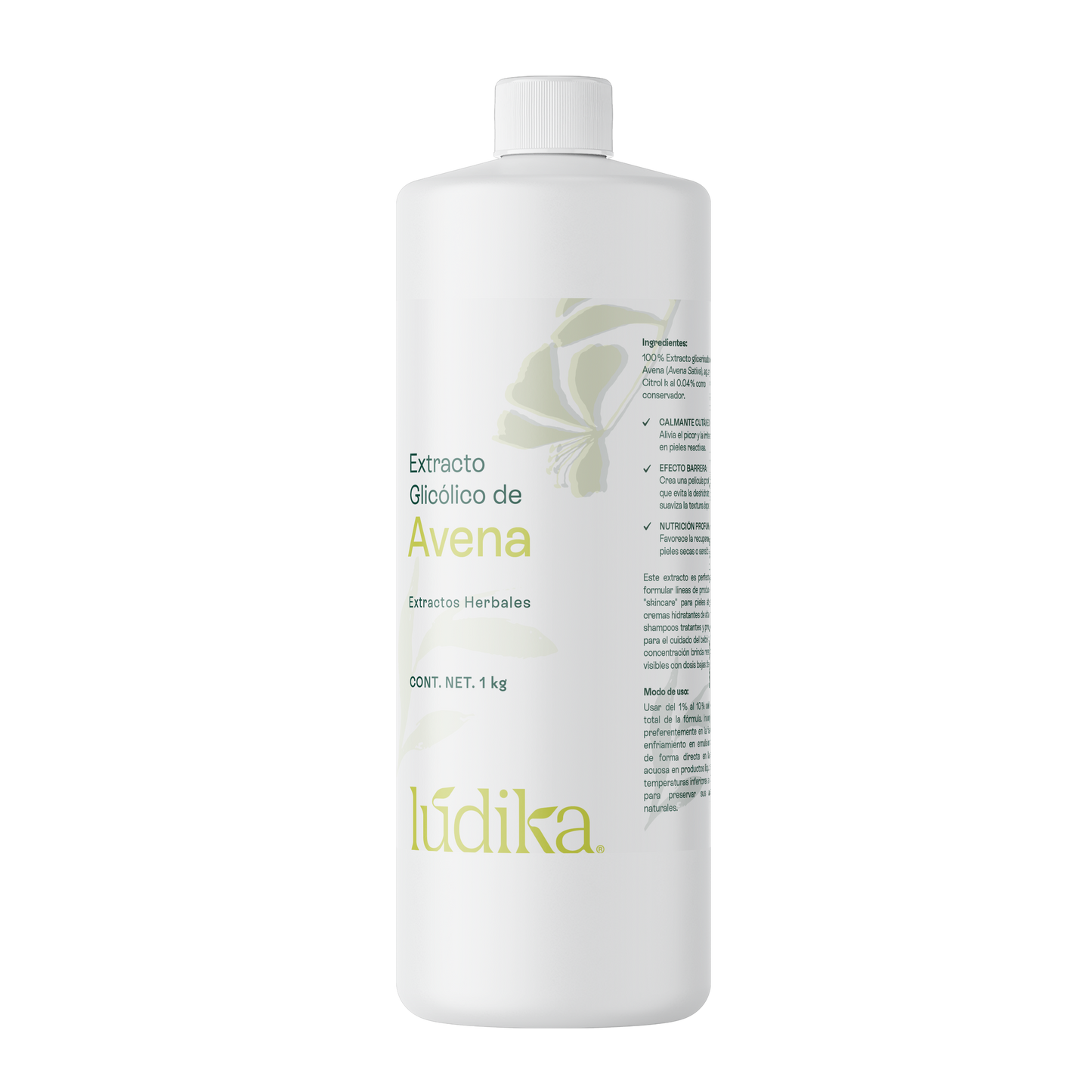 Extracto Glicólico de Avena | Facial, Corporal y Capilar | Activo Calmante, Anti-Irritante y Protector de la Barrera Cutánea