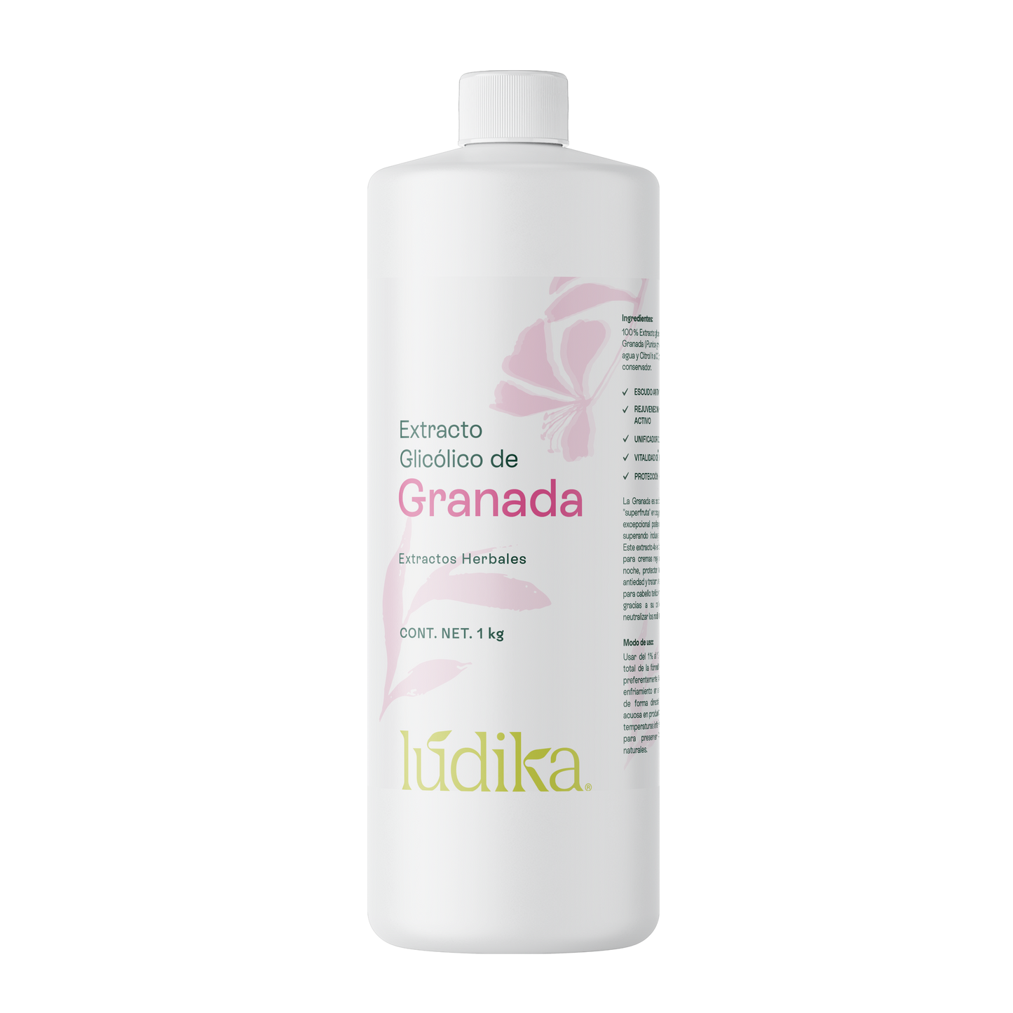 Extracto Glicólico de Granada | Facial, Corporal y Capilar | Activo Antioxidante, Antienvejecimiento e Iluminador