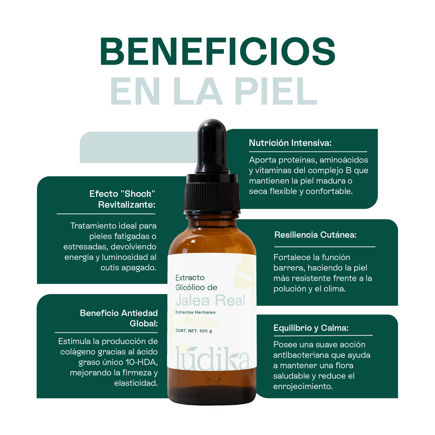 Extracto Glicólico de Jalea Real | Facial, Corporal y Capilar | Activo Revitalizante y Regenerador Antiedad