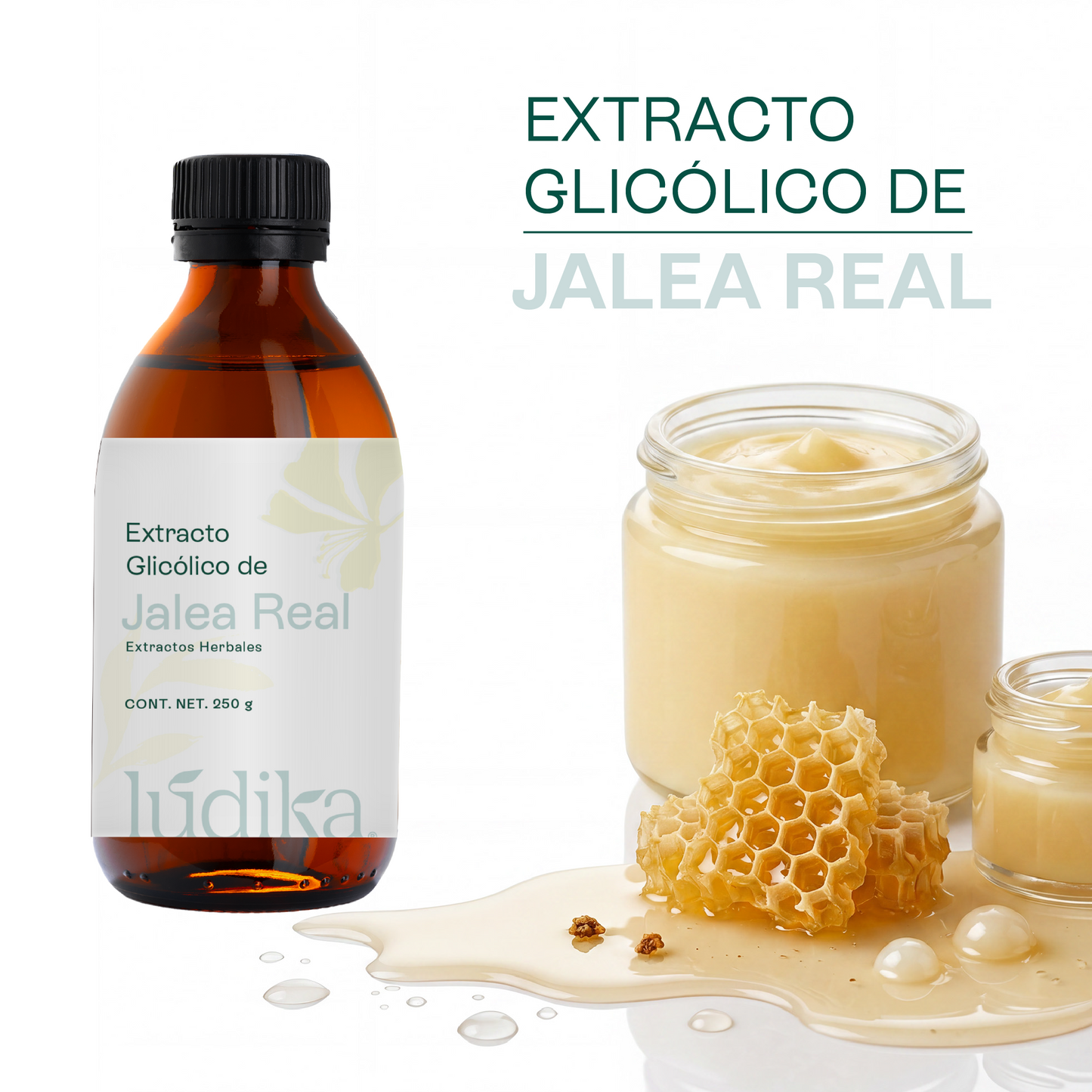 Extracto Glicólico de Jalea Real | Facial, Corporal y Capilar | Activo Revitalizante y Regenerador Antiedad