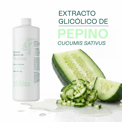 Extracto Glicólico de Pepino | Facial, Corporal y Capilar | Activo Hidratante, Refrescante y Descongestivo