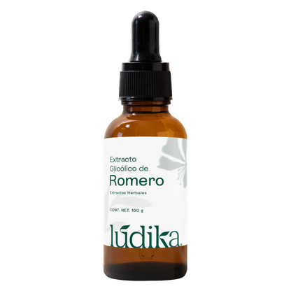 Extracto Glicólico de Romero | Facial, Capilar y Corporal | Activo Antioxidante, Purificante y Estimulante Capilar