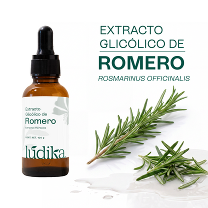 Extracto Glicólico de Romero | Facial, Capilar y Corporal | Activo Antioxidante, Purificante y Estimulante Capilar
