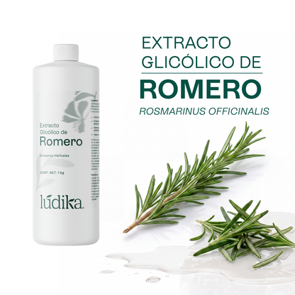 Extracto Glicólico de Romero | Facial, Capilar y Corporal | Activo Antioxidante, Purificante y Estimulante Capilar