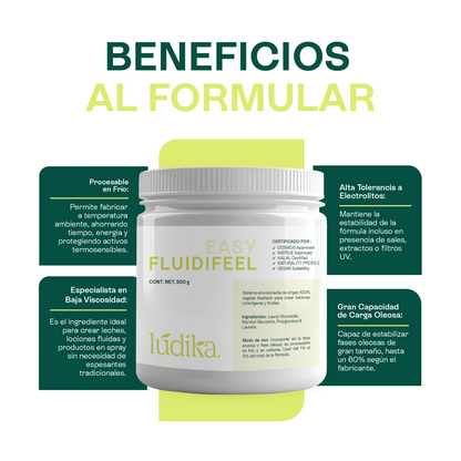 Fluidifeel | Emulsionante | Creador de Texturas Ultra-Fluidas y "Piel Desnuda"